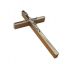 Kríž drevený s lištou – hnedý 13 cm