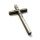 Kríž drevený s lištou – bordový