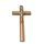 Kríž drevený s lištou – hnedý 16 cm
