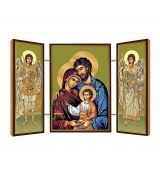 Obraz na dreve - triptych Ikona - Svätá rodina