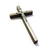 Kríž drevený s lištou – bordový
